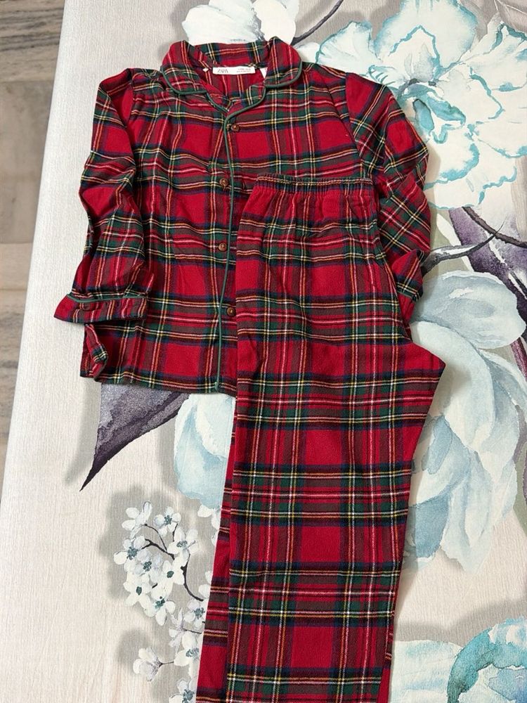 Cozy Plaid Pajama Set