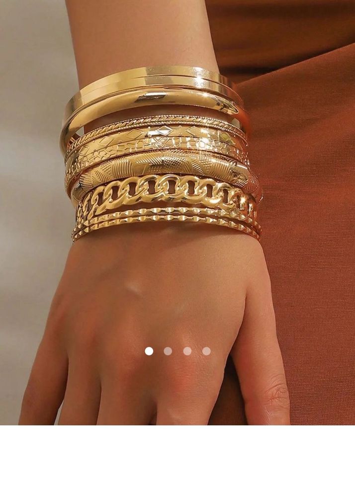Set of Gold Tone Bangles