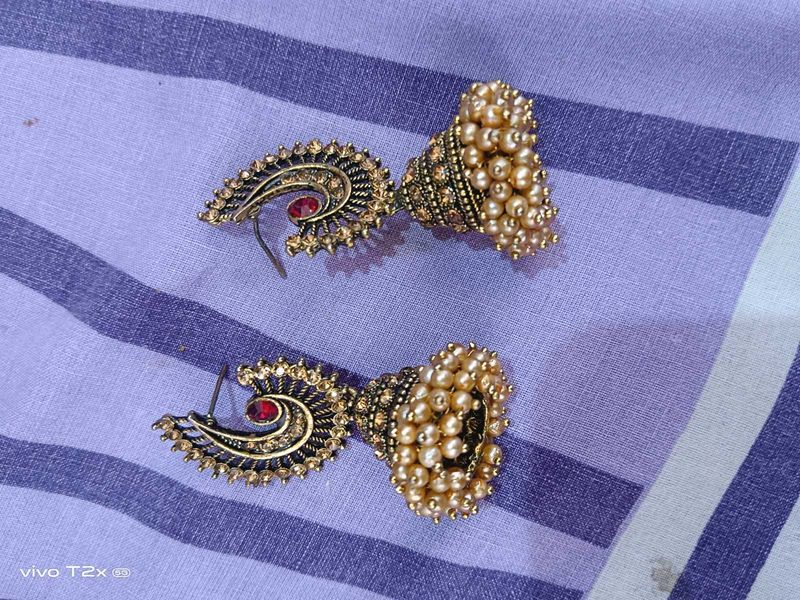 Ethnic Earrings with Pearls