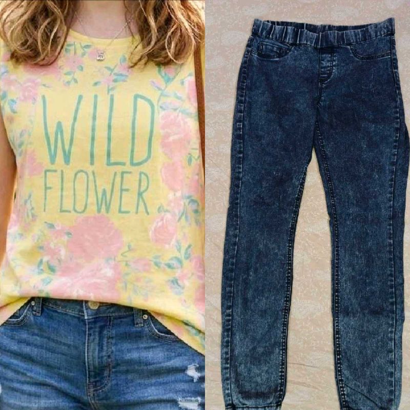 *Free Delivery*🌸🌼Combo Cute T-shirt and Jeans