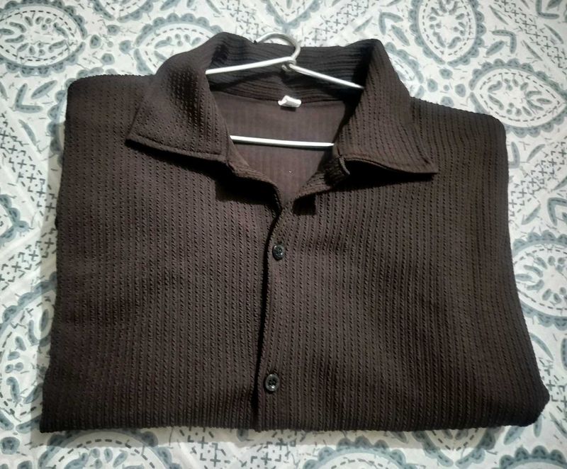 Brown Rayon shirt (New)