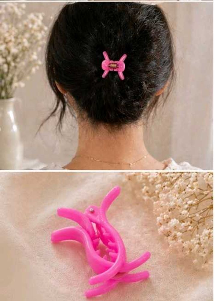 Cute Pink Mini Hair Claw Clip