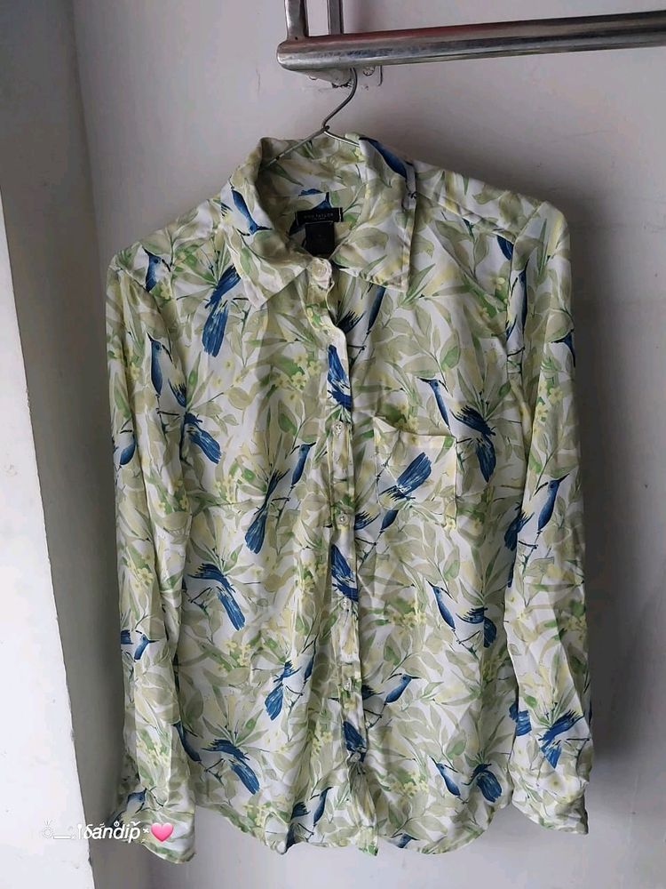 Women Green Shirt Free Size Upto MEDIUM