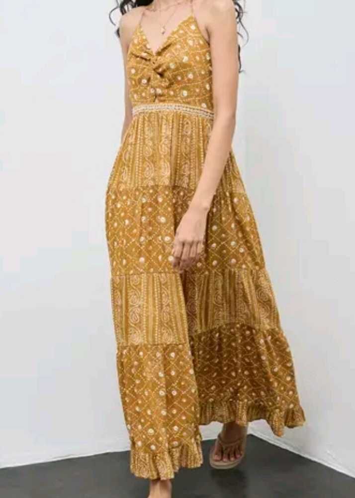 Westside Brand Boho Tiered Maxi Dress