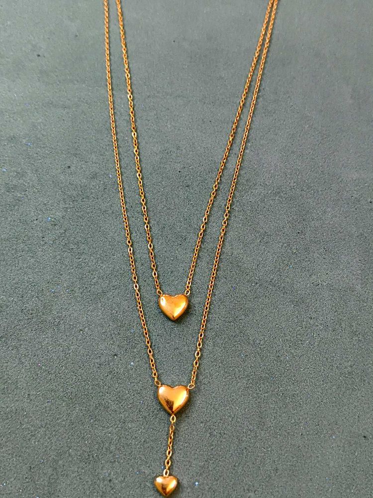 Chic Layered Heart Necklace