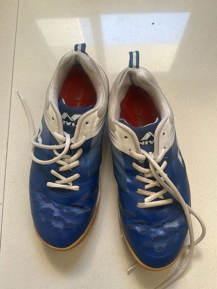 NIVIA Blue Badminton Court Shoes