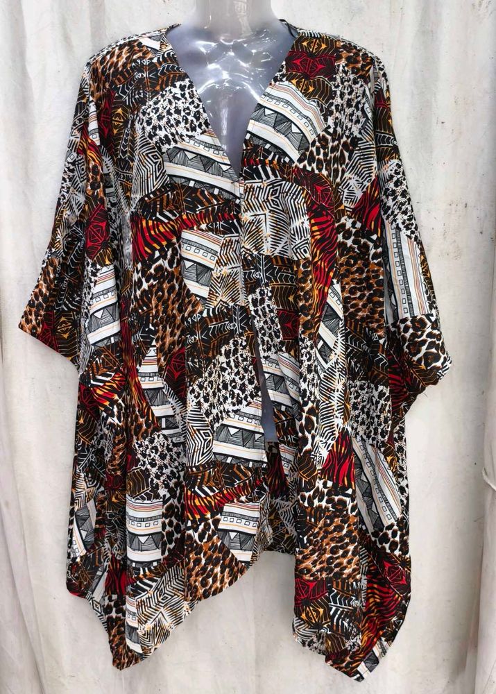 268. Bohemian Patchwork Kimono Top