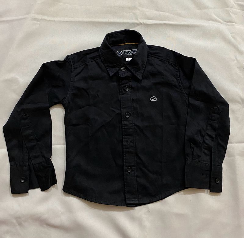 Black Full Sleeves Shirt For Boy