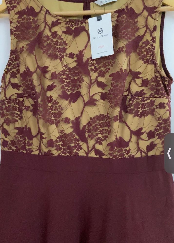 Elegant Lace Overlay Dress
