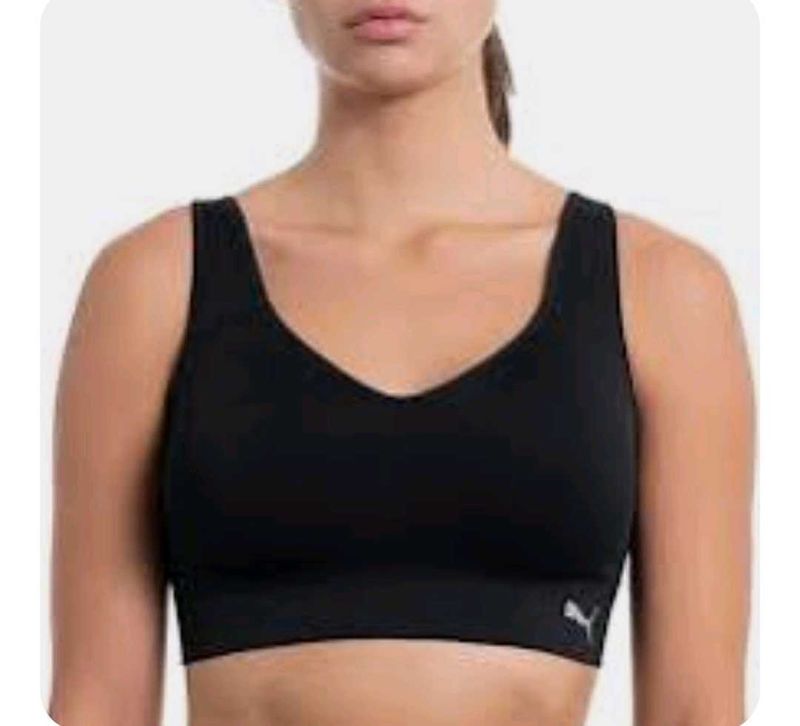Puma Black Sports Bra