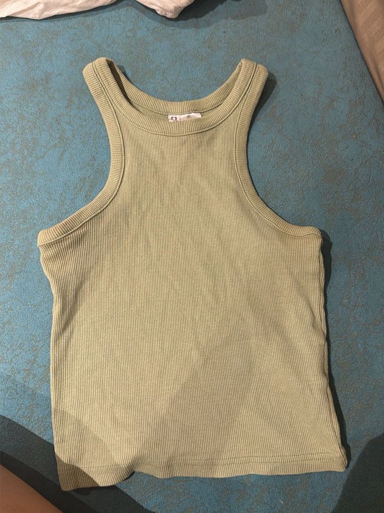 Ribbed Racerback Tank Top