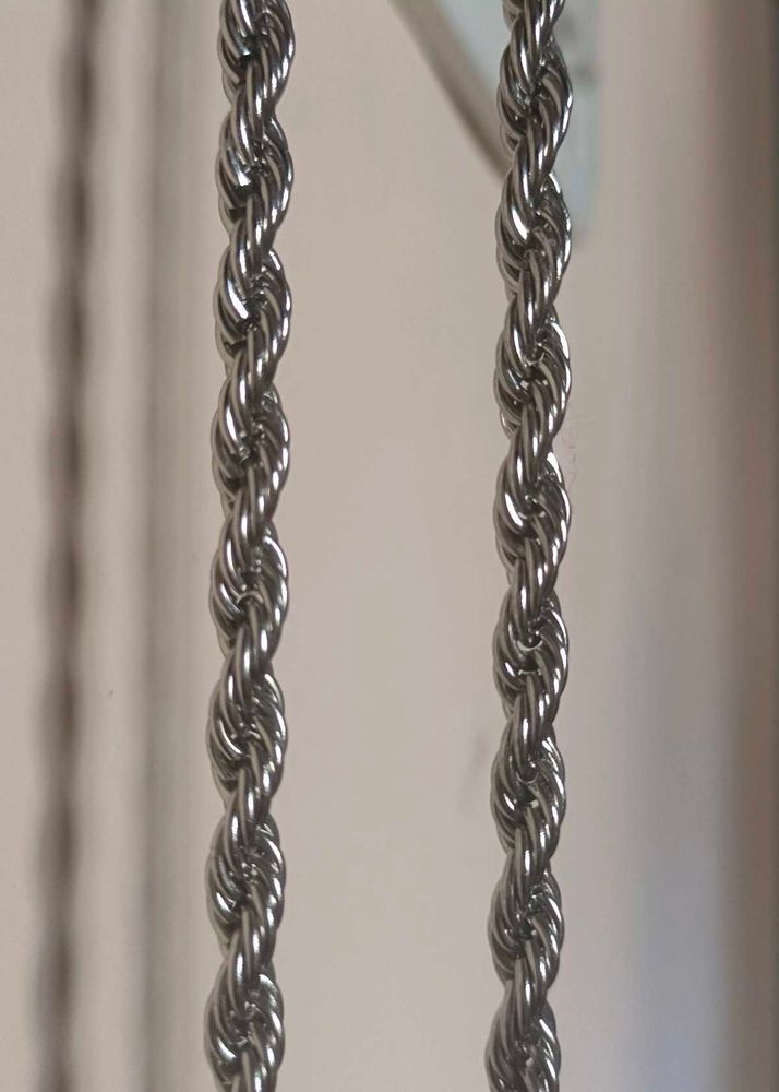 High Quality Silver Stainless Steel Rope Chain