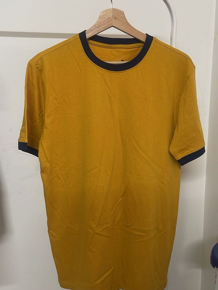 Men's Mustard Ringer T-Shirt
