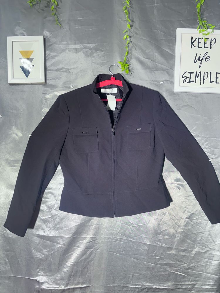 Classic  Zip-Up Jacket for office