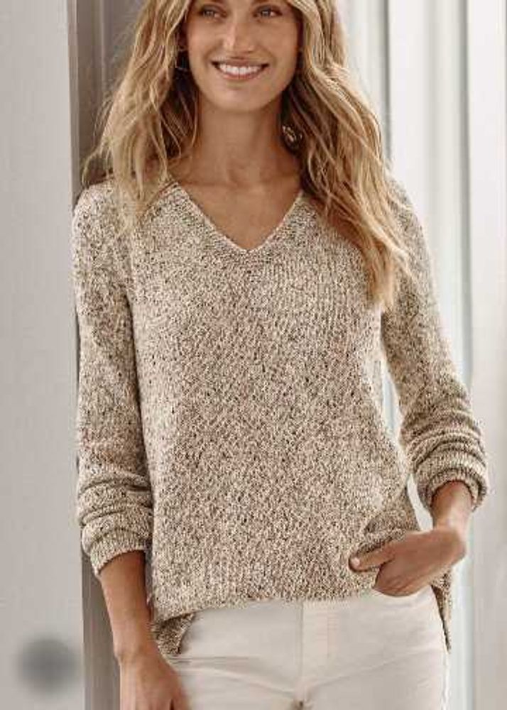 Cozy Knit V-Neck Sweater