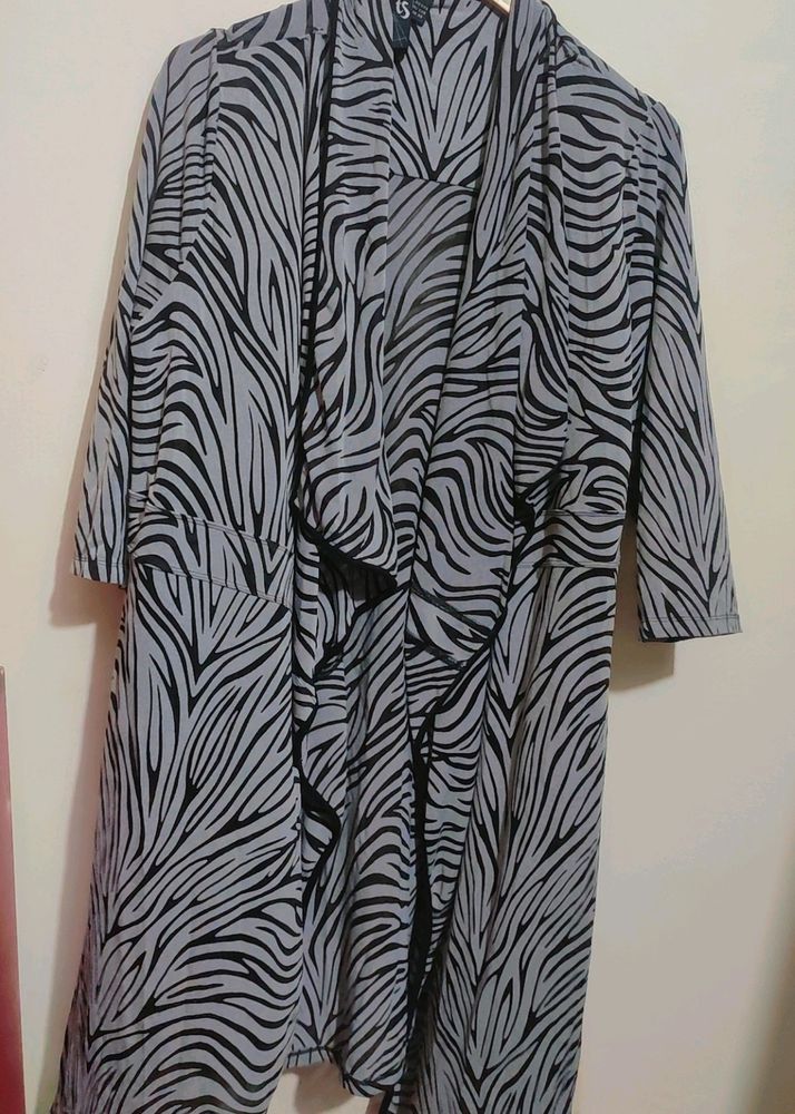 Zebra Lining Print Shrug For 38- 40 Bust
