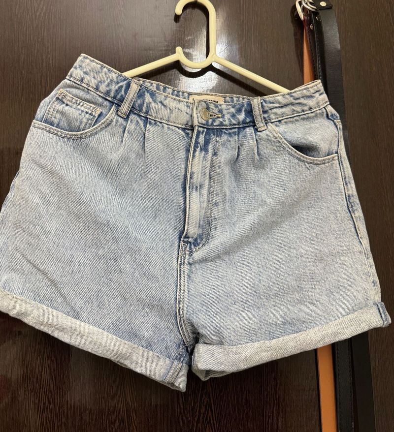 Light Wash Denim Shorts