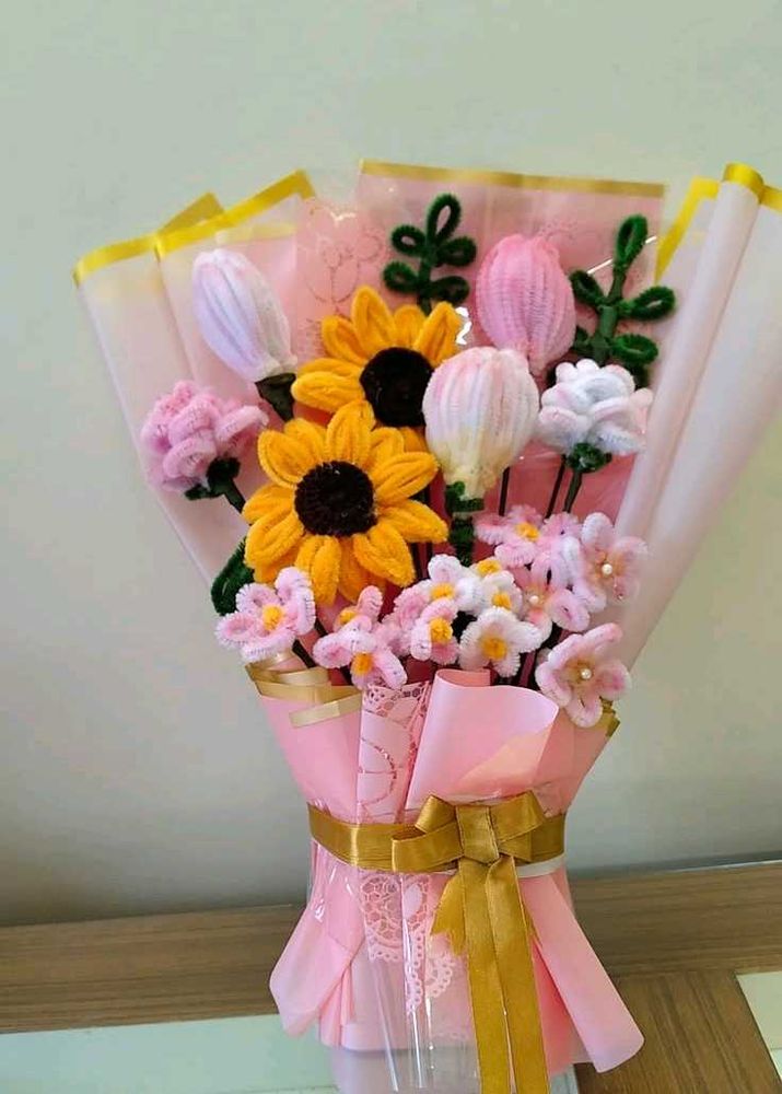 Handmade Crochet Flower Bouquet