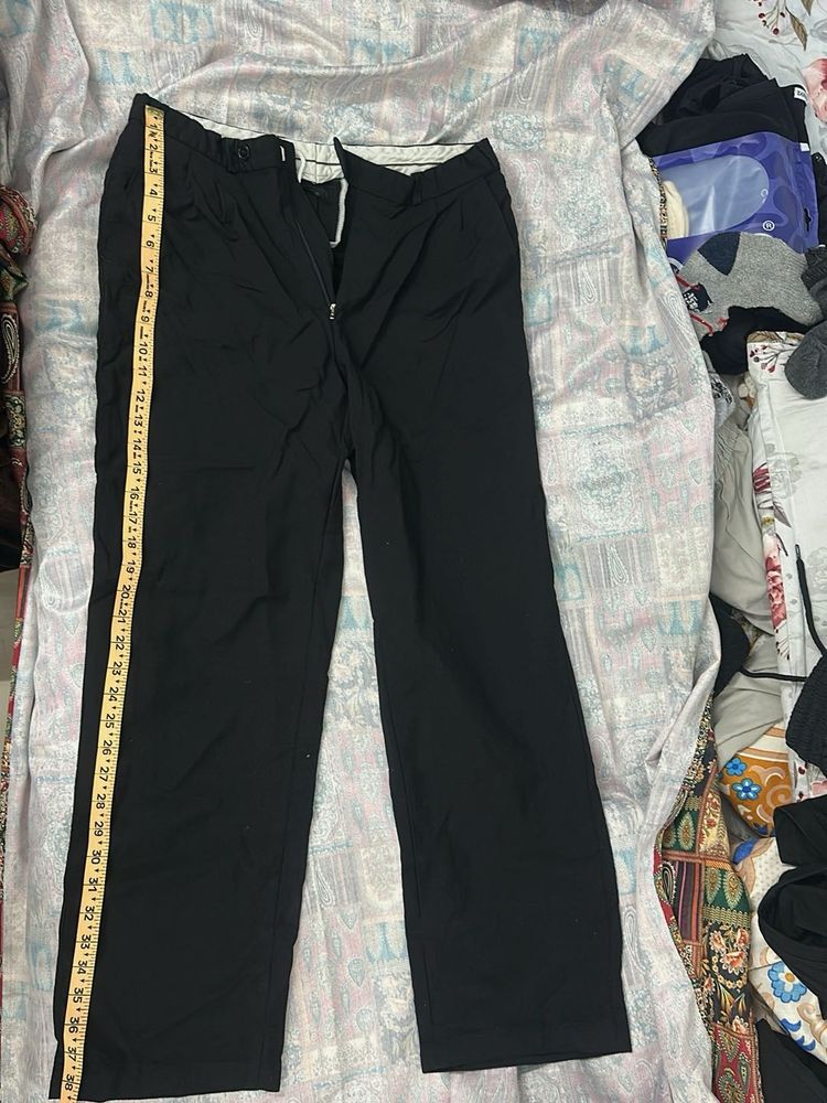 Classic Black Wide-Leg Trousers
