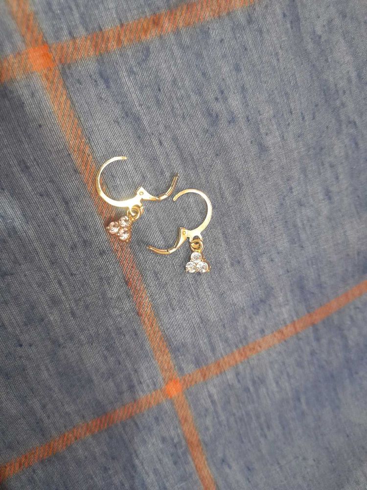 Dainty Gold Plated Drop Earrings