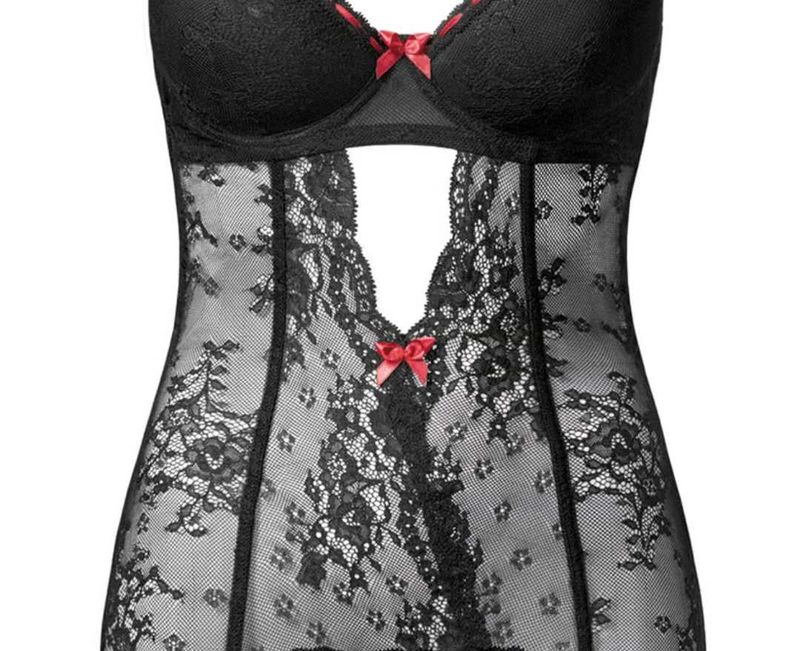 Black Lace Corset