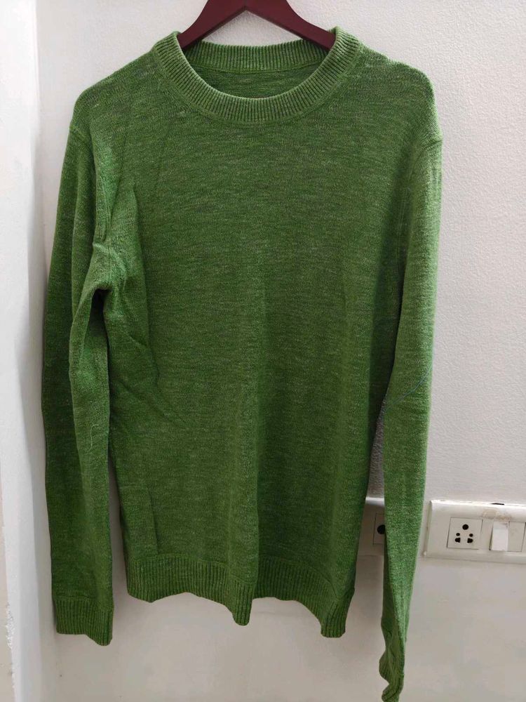 Imported Green Knit Sweater