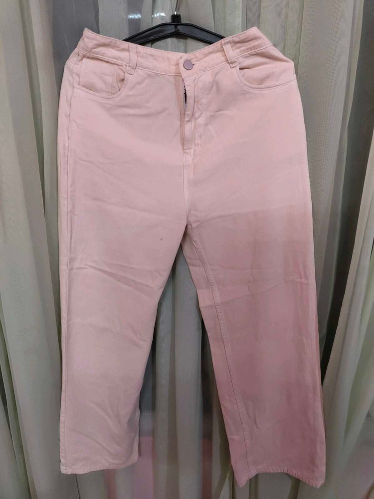 Off White Wide Leg Pants
