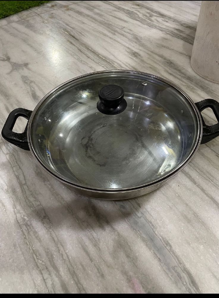Induction Based Kadhai With Glass Led