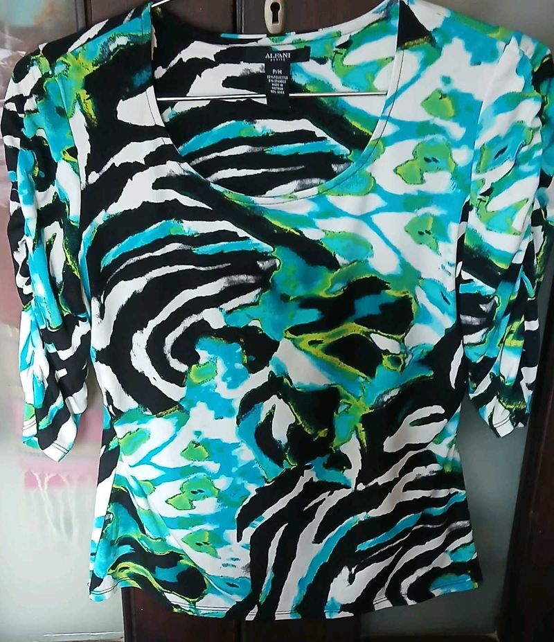 Vibrant Print Blouse - L Size