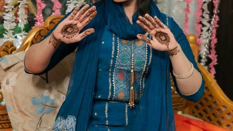 Beautiful Blue Kurta Set with Intricate Embroidery