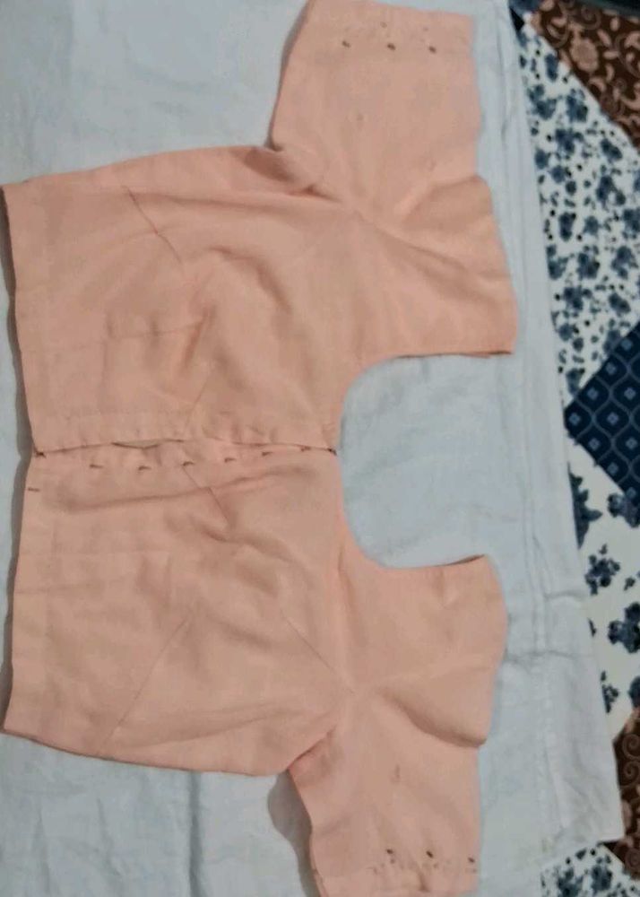 Peach Ethnic Blouse