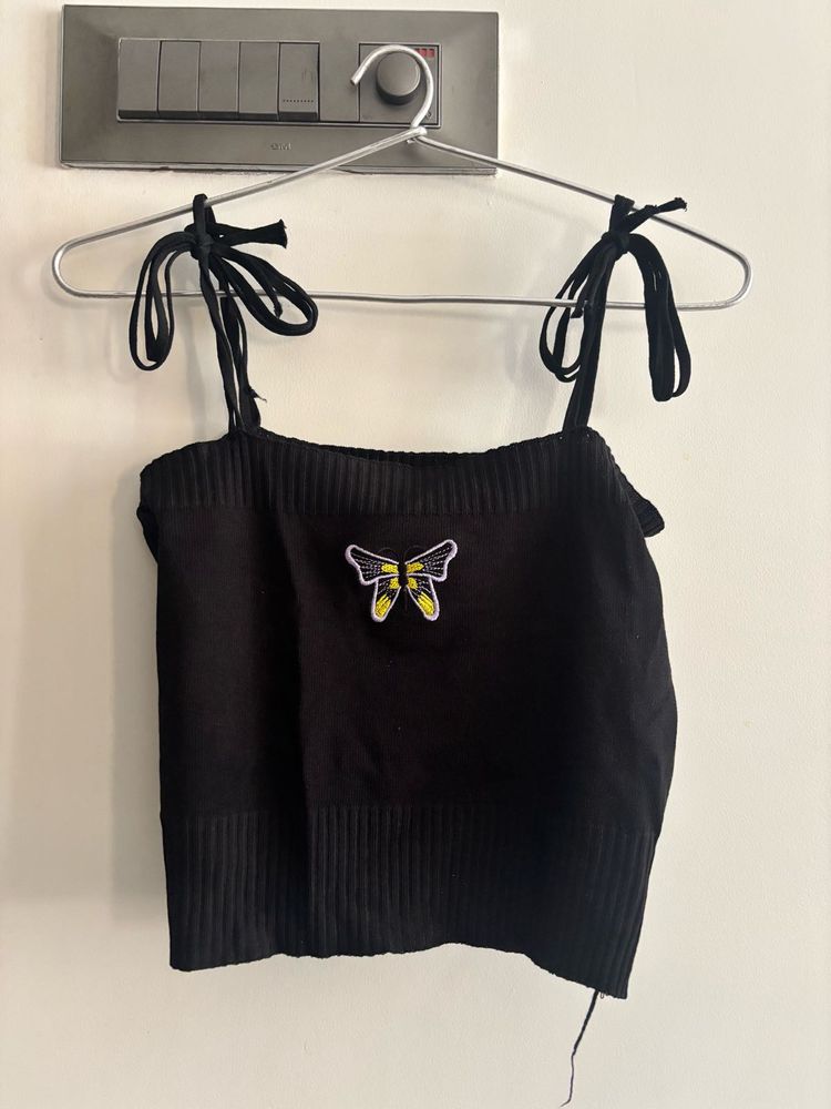Black Butterfly Top