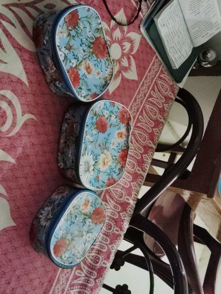 Set of 3 Pouches sky-blue