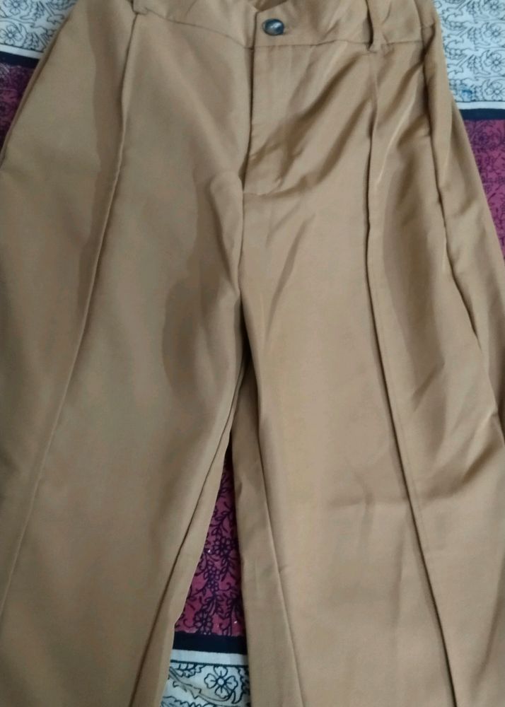 Formal Brown Pant With Strecheble Waist