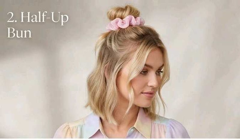 Premium Satin Studded Scrunchies