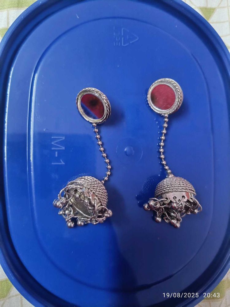 New Mirror Jhumka Earrings