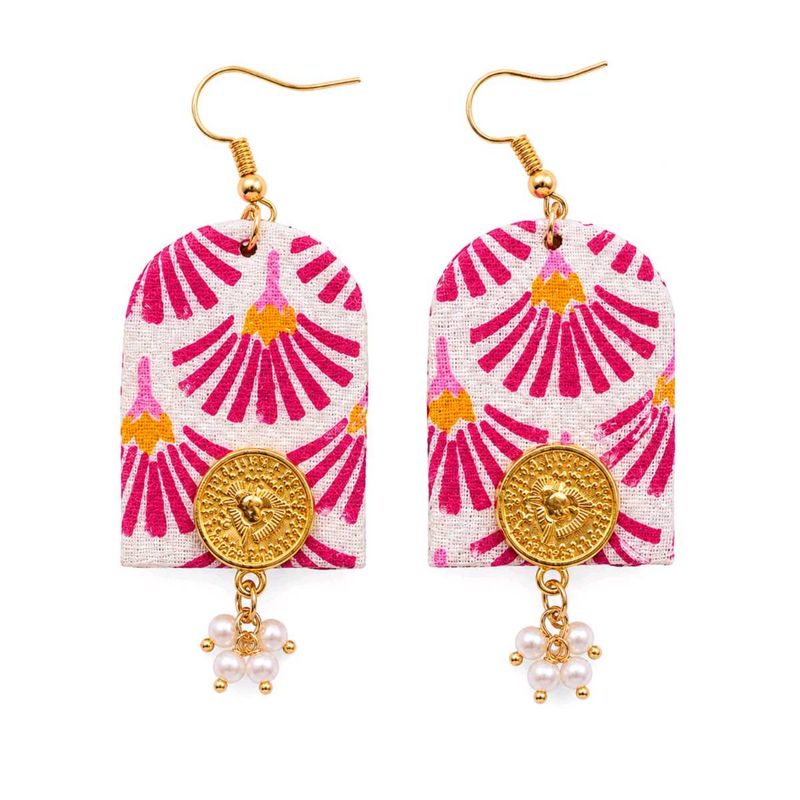 Bohemian Floral Dangle Earrings