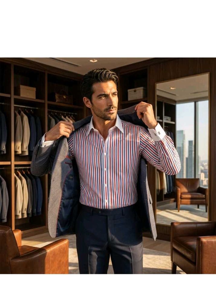 Striped Men's Casual Shirt