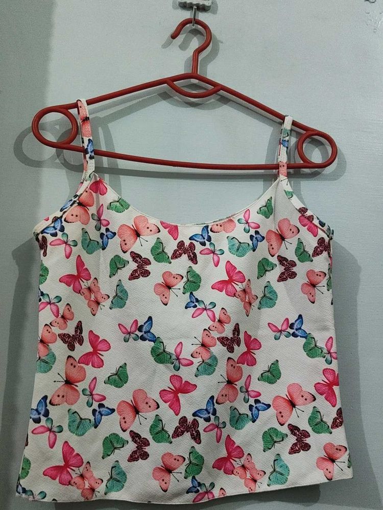 Butterfly Print Cami Top