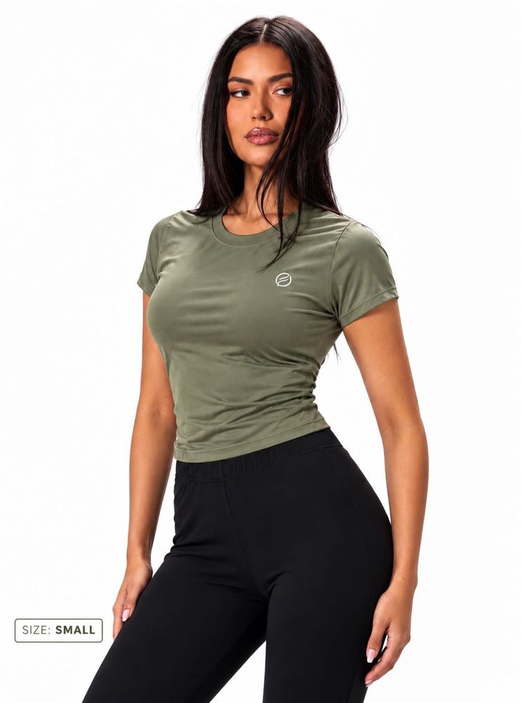 Olive Green Fitted T-Shirt