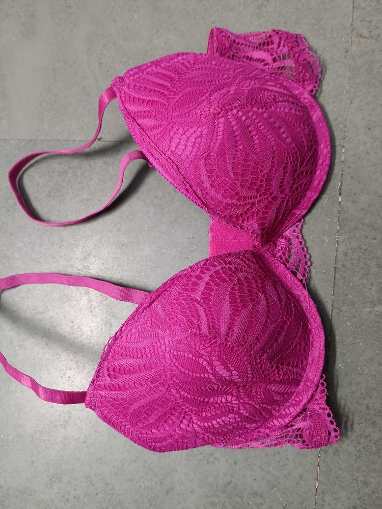 Lace Trim Push-Up Bra