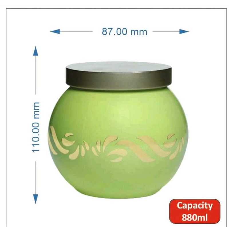 glass Green Jar