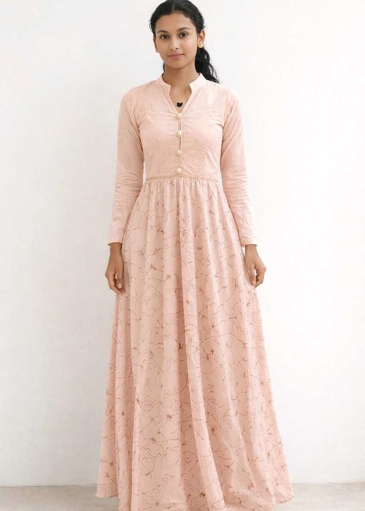 Elegant Pink Ethnic Gown