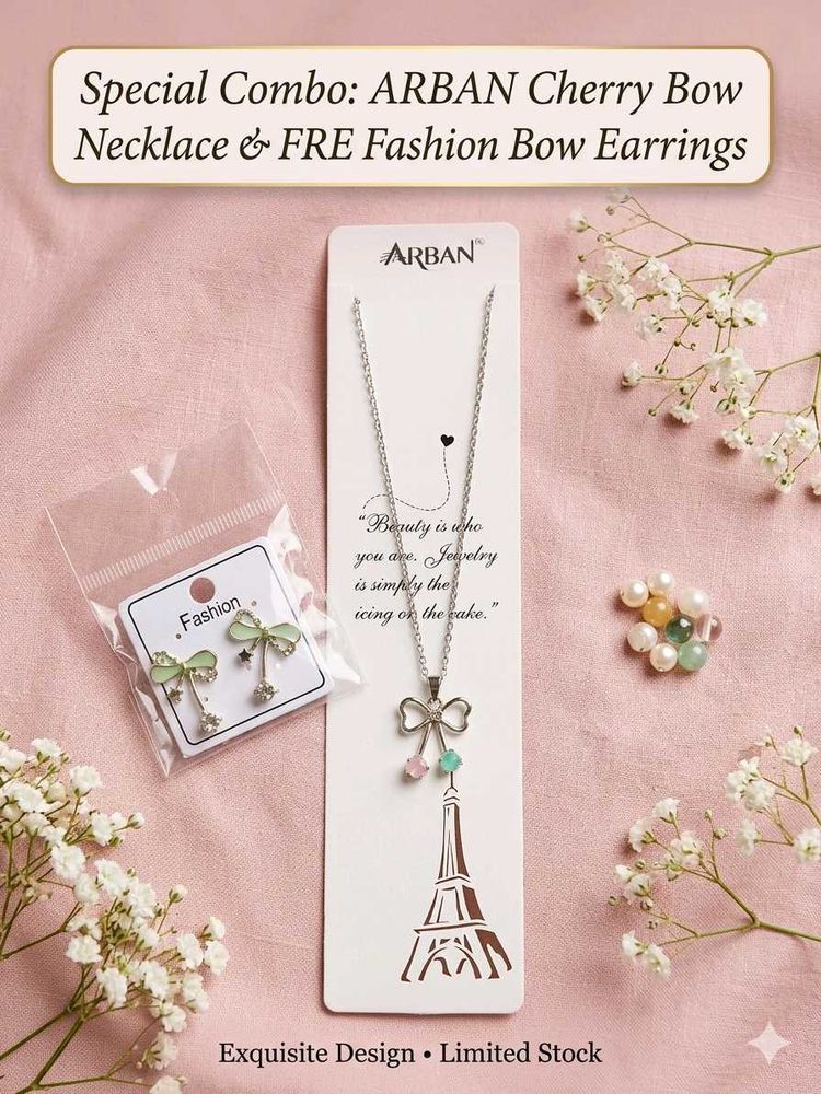 Elegant Bow Pendant Necklace