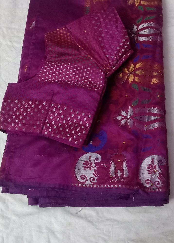 Purple Saree New