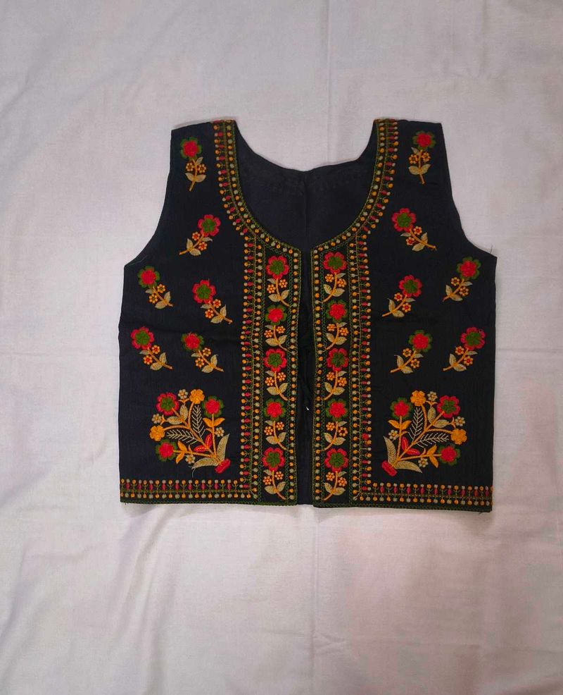 Embroidered handmade navratri black jacket