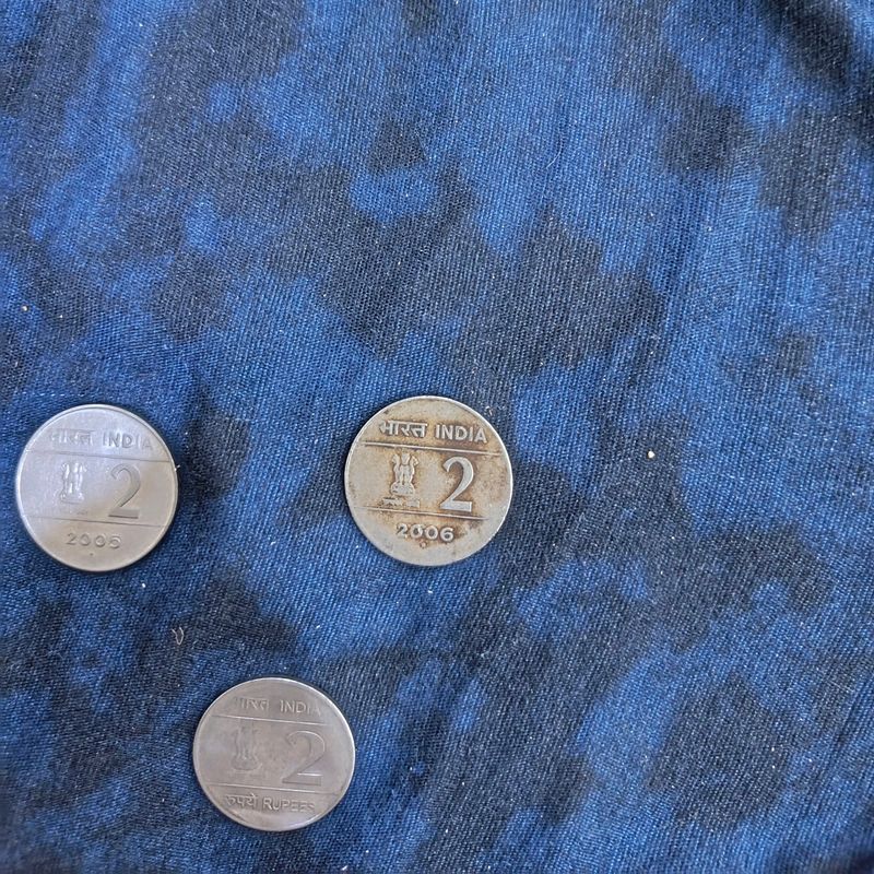 2 Ruppee Coins Cross Coin &amp; Commonwealth Game Logo
