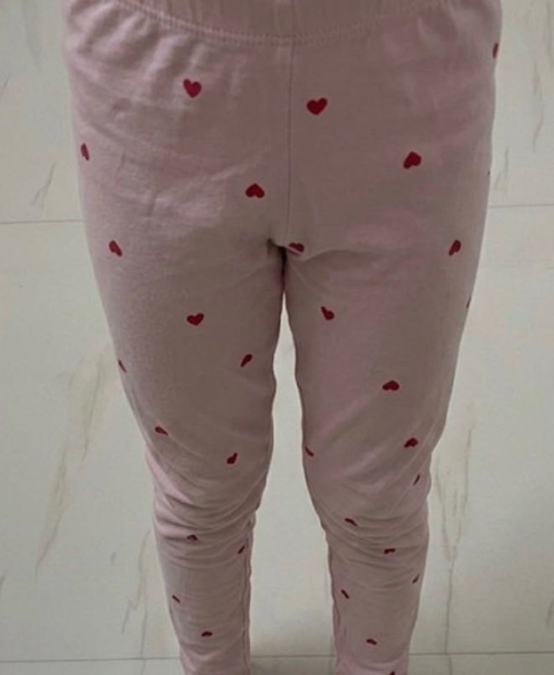 Cute Heart Print Leggings