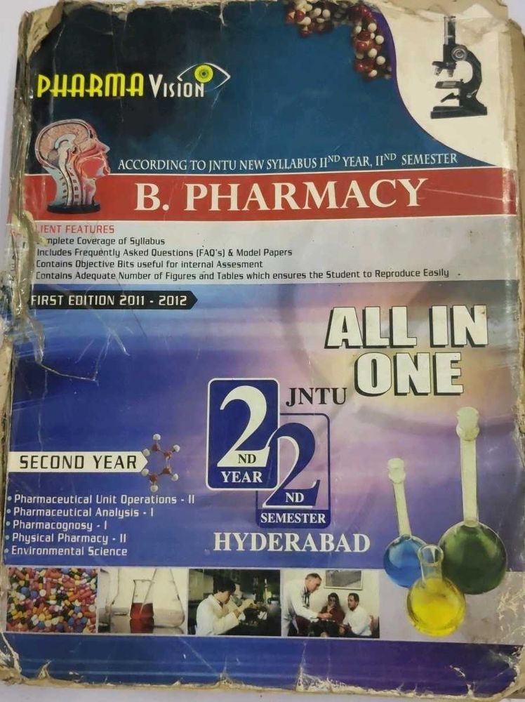 B. Pharmacy JNTU All in one 2yrs second s