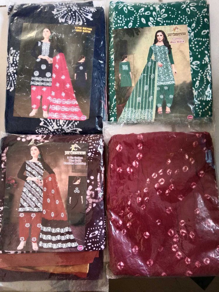 3 Pc Cotton Wax Batik Sets any 1 singl pis 500